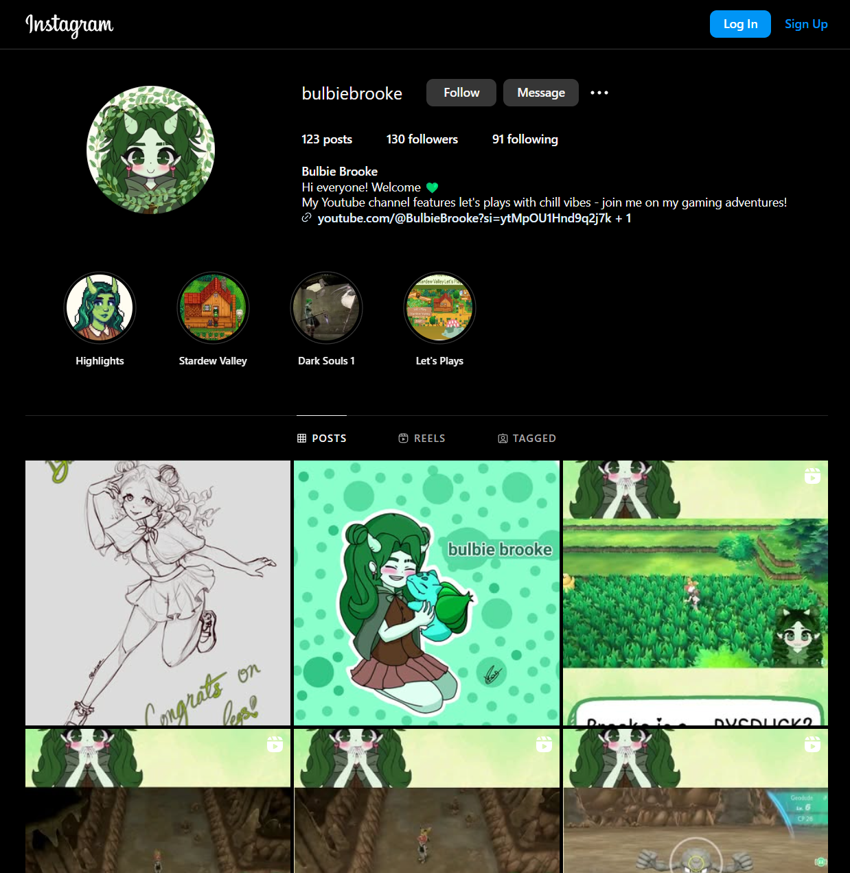Instagram page